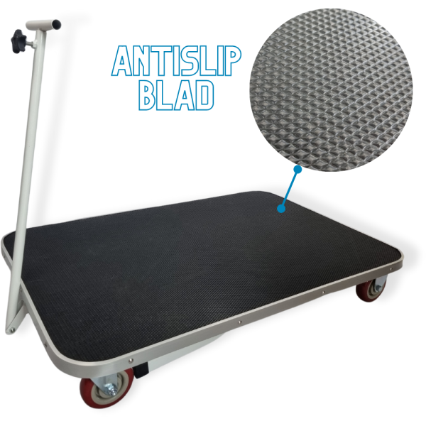 Hundepflegetisch - Mit Trolleyfunktion - Rutschfeste Arbeitsplatte - 91 x 61 x 76 cm